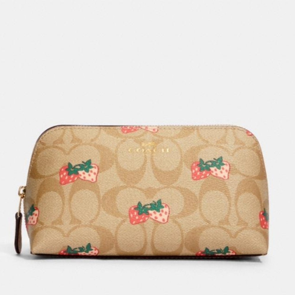 COACH Cosmetic Case In Strawberry Print
